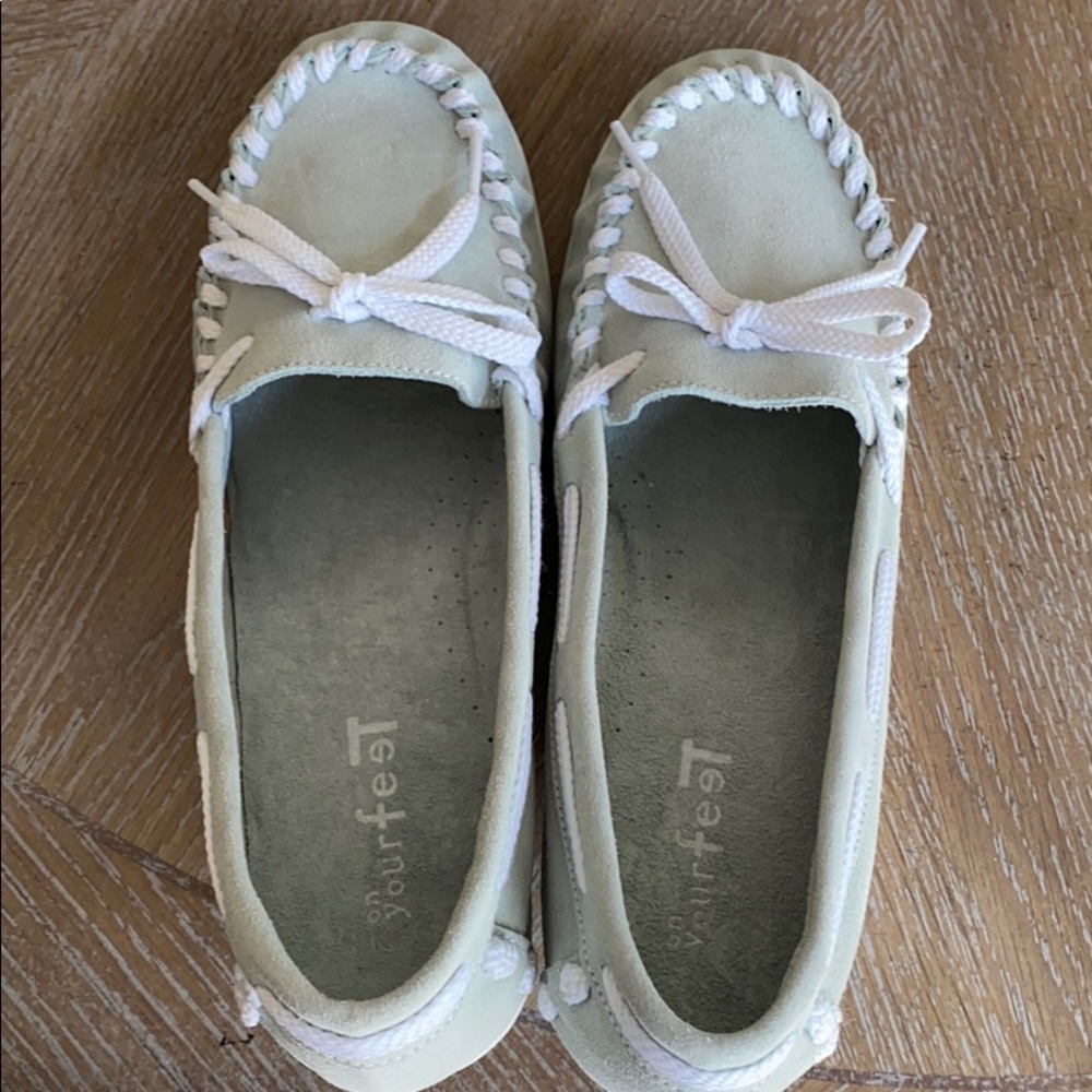 Chinese Laundry wedge loafers sea foam green - Picture 6 of 6